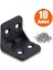 Mobilya Eşya Dolap Köşebent Bağlantı Sabitleme Sabitleyici L Gönye 25x25x25 Mm Siyah (10 ADET) 1