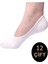 Meguca Socks Unisex Beyaz Pamuklu Babet Çorap 12 Çift 1