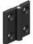 Metal Yaprak Menteşe Mat Siyah 40 x 40 mm 1