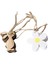 8 Adet Set Paskalya Bunny Tavşan Çiçek Pendents Ahşap Etiketler Asılı Dekorasyon (Yurt Dışından) 3