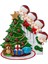 Karantina Kişiselleştirilmiş Noel Ağacı Süs Aile Dekorasyonu Xmas Şu Anda 4 Kişilik (Yurt Dışından) 5