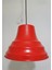 vintage,retro otel,mutfak,oda,cafeler için kırmızı 1xe27 tekli metal sarkıt avize çap:27cm 2