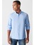 Avva Erkek Mavi Oxford Düğmeli Yaka Regular Fit Gömlek E002000