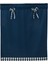 1 Panel Sheer Vual Pencere Grommet Kısa Perde Café Tier Paneller Banyo Koyu BLUE_74X61 cm (Yurt Dışından) 4