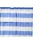 1 Kısa Çizgili Yarım Perde Banyo Mutfak Yarı Sheer Cafe Valance Blue_ 74X60 cm (Yurt Dışından) 1
