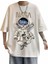 Büyük Beden Nasa Astranot Dijital Baskılı %100 Pamuk Özel Tasarım Oversize Erkek T-Shirt 1