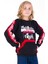 Erkek Çocuk Direct Yazı Baskılı Kanguru Cep Sweatshirt 14130 1