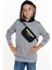 Erkek Çocuk Cepli Kapşonlu Sweatshirt 9-14 Yaş 14021 2