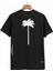 Büyük Beden Palmiye Dijital Baskili %100 Bambu Ultra Hafif Oversize Erkek T-Shirt 1