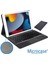 iPad 9.nesil 2021 10.2 Bluetooth Touchpad Klavye+Standlı Kılıf Bkk5 3