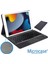 iPad 9.nesil 10.2 Bluetooth Touchpad Klavye+Mouse+Standlı Kılıf Bkk7 2