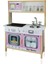 Montessori Ahşap Led Işıklı Çocuk Mutfak Seti - Pembe - T1005 5