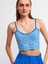 10184 Askılı Triko Atlet Crop-Saks 4