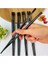 Özel Siyah Desenli 5 Çift Bambu Chopstick Çin Çubuğu 1