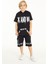 Erkek Çocuk Içi Polarlı Baskılı Sweatshirt 9-14 Yaş 14152 3