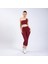 Straight Bordo Kadın Crop Tek Omuz Spor Büstiyer 2