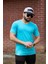 Turkuaz Basic Rahat Ince Petek Kumaş Spor Erkek Tshirt 22ETSHPORT 5