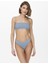 Onlolli Top Normal Kalıp Düz Gök Mavi Kadın Bikini Üst 1