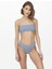 Onlolli Top Normal Kalıp Düz Gök Mavi Kadın Bikini Üst 2