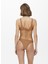 Onltamara Textured Top Normal Kalıp Desenli Tarçın Kadın Bikini Üst 4