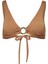 Onltamara Textured Top Normal Kalıp Desenli Tarçın Kadın Bikini Üst 3