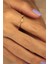 Minimal Altın Yüzük - 14 Ayar Altın Dal 0.25 Karat Swarovski Taşlı Minimal Kadın Yüzük - Hediyelik 2
