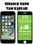 Apple iPhone 6s Ekran Koruyucu Seramik Nano Cam Esnek Tam Full Kaplayan Kırılmaz Siyah 2