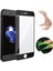 Apple iPhone 7 Ekran Koruyucu Seramik Nano Cam Esnek Tam Full Kaplayan Kırılmaz Siyah 1