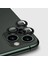 Apple iPhone 12 Pro Kamera Koruyucu Lens Mercek Metal Çerçeveli 3lü Set Siyah Black 1