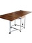 Montajı Yapılmış Katlanır 10 Kişilik Mdf Mutfak Masası Teak 1