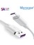 Type-C 5A Hızlı Şarj ve Data USB Kısa Kablo - 25 cm Beyaz AL2712 2