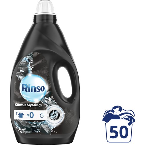 Rinso Sıvı Deterjan Kömür Siyahlığı Siyahlar 3LT