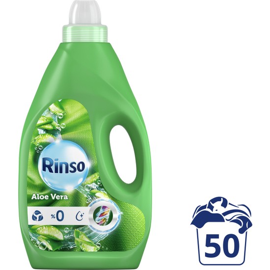 Rinso Sıvı Deterjan Aloe Vera Renkiler 3LT