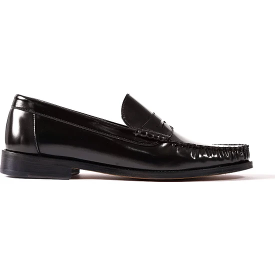 Tezcan Ayakkabı Punta Siyah  Deri Klasik Erkek Ayakkabı