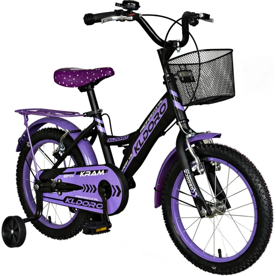 Kldoro KD-16301 Çelik Kadro 16 Jant Bisiklet Bagajlı Kız Çocuk Bisikleti