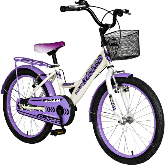 Kldoro KD-20301 Çelik Kadro 20 Jant Bisiklet Bagajlı Kız Çocuk Bisikleti