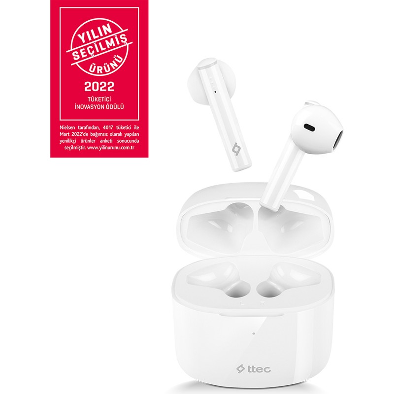 ttec AirBeat Lite 2 TWS 4 Mikrofon-ENC Gürültü Engelleme Teknolojili Bluetooth 5.0 Kablosuz Kulaklık - Piinti Fiyat Karşılaştırması