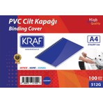 Kraf Cilt Kapağı A4 160 Mic. 100 Lü Lacivert 512G