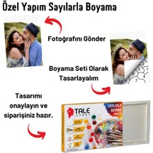 Tale Hobby Kişiye Özel Yapım Sayılarla Boyama Seti Tuvale Gerili 60X75CM