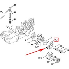 Stihl 1108-640-2000 Zincir Dişlisi 404'' 7 Diş - Stihl 08