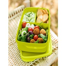 Tupperware Eco+ Bölmeli Beslenme Kutusu 1l Yeşil Esc