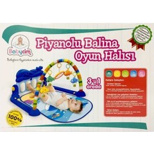 Babycim Piyanolu Müzikli Balina Oyun Halısı - Mavi