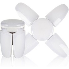 Güngörür Allra LED 40 Watt 4 Kollu Katlanır Pervane LED Ampül Tasarruflu 6500 K Beyaz Renk