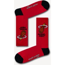 Neşeli Çoraplar Miami Heat Long Atletik Erkek Çorap