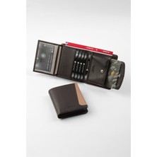 Cengiz Pakel Cengizpakel Hakiki Deri Erkek Cüzdan 13681-KAHVE-TOPRAK