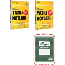 Tonguç Akademi 8. Sınıf Yazılı Notları 1 ve 2. Dönem 1 ve 2. Yazılı