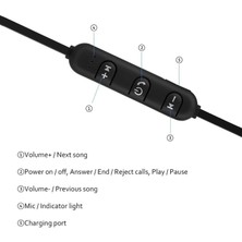 Runwuwus XT11 Boyun Bandı Kulaklık Kulak Manyetik Adsorpsiyon Spor Kablosuz Bluetooth Uyumlu Kulaklık Oyun İçin Mic ile (Yurt Dışından)