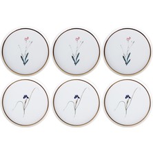 Porland Botanical 6 Kişilik Pasta Takımı 21 cm ( Desen 3&4 )