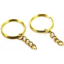 Zincirli Anahtarlık Halkası Sarı