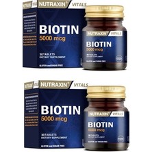 Nutraxin Biotin Içeren Takviye Edici Gıda 30 Tablet X2 Adet